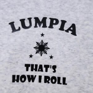 LUMPIA That's How I Roll, Gerber Onesie, Filipino funny statement, Baby onesies for boys and girls.